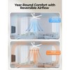 TALOYA 52 in. LED Indoor White Ceiling Fan with Light and Remote, Reversible DC Motor, 5 Blades and 3 CCT Light Kit - 3 of 4