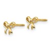 Black Bow Jewelry Kids Petite Bow Screw Back Post Earrings in 14k Yellow Gold - 2 of 4