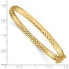 Black Bow Jewelry 4.75mm 14k Yellow Gold Cutout Open Back Hinged Bangle Bracelet - 4 of 4