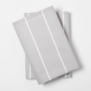 King 300 Thread Count Modern Striped Pillowcase Set Gray Stripe - Project 62 + Nate Berkus
