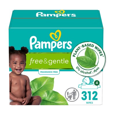 Image of Pampers Free & Gentle Free & Gentle Baby Wipes - 312ct