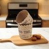 Unique Bargains Disposable Baking Cups Wood Pulp Paper PE Coating Reddish Brown Khaki 2.36"x1.77" 50 Pcs - 2 of 4