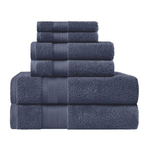 Luxury Cotton Heavyweight Solid Plush Towel Set by Blue Nile Mills - 1 of 4