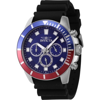 Invicta 46080 Men's Pro Diver Chronograph Blue Dial Strap Watch