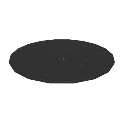 Bestway Round Pool Cover for Above Ground Pro Frame Pools with Drain Holes and Secure Tie-Down Ropes