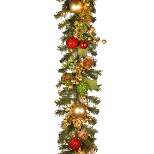National Tree Company 72 in. Decorated Christmas Garland with Battery Operated LED Lights
