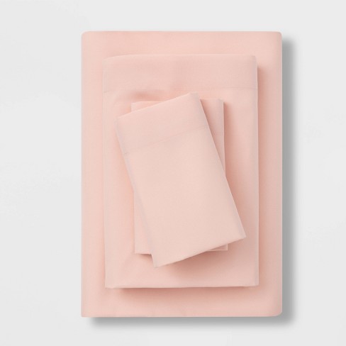 Full Microfiber Sheet Set Blush - Room Essentials™ : Target