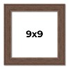 PosterPalooza | 9x9 Wide Barnwood Picture Frame, UV Acrylic, 6 Finishes - Grey, Brown, White, and Black - 2 of 4
