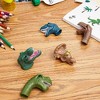 Juvale 10 Pack Dinosaur Finger Puppets for Kids Toys, Dino Head Figurines for Boys Toddlers Party Favors (5 Designs) - 3 of 4