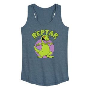 Women's - Rugrats - Reptar Slime Graphic Racerback Tank - 1 of 4