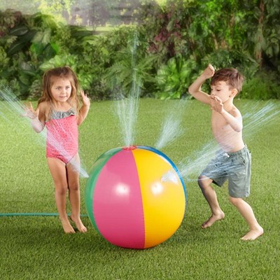 The Lakeside Collection Inflatable Beach Ball - Giant Plastic Inflatable Beach Ball for Kids