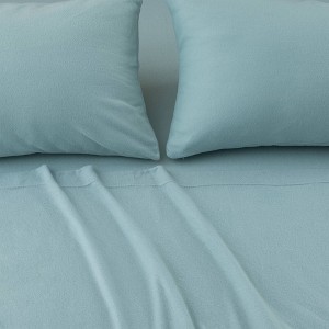 Solid Fleece Sheet Set - Isla Jade - 1 of 4