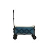 VisioGear Outdoor Serving Carts, Portable Folding Beach Wagons with Wheels, Collaspible Cart with Handle, Blue, 25.98"*16.14"*31.1" - 4 of 4