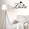 Unique Bargains Love Pattern Home Living Room Wall Stickers Removable Art Decals - 3 of 4