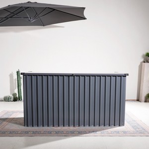 Moda Furnishings 380 Gallon Water Resistant Steel Lockable Deck Box - 1 of 4