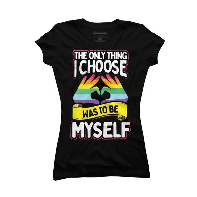 Adult Design By Humans Pride Month The Only Thing I Chose Was To Be Myself By Avocato T-Shirt