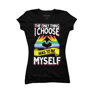 Adult Design By Humans Pride Month The Only Thing I Chose Was To Be Myself By Avocato T-Shirt - 1 of 2