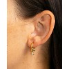 14K Gold Plated Huggie Hoop Earrings: Hypoallergenic Dainty Minimalist Design - 2 of 4