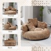 Grungis Bean Bag Chair,Beanbag Chair with High Back,Adult Lounge Sofa with 3 Pillows,Comfy Couch for Living Room Bedroom - 4 of 4