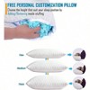 Cooling Foam Pillows, Queen Size Set of 2, Adjustable, Washable Cover for Side Back Sleepers - 3 of 4