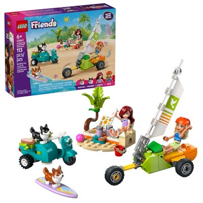 LEGO Friends Surfing Dogs and Scooter Adventure Pretend Play Building Toy 42641