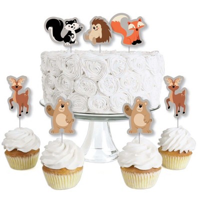 High Quality Sugar Forest Set Decorations Cake Toppers Birthday Christening