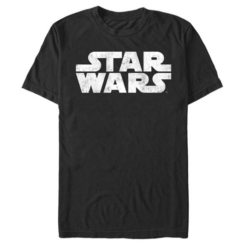 Men's Star Wars Simple Logo T-shirt - Black - Large : Target