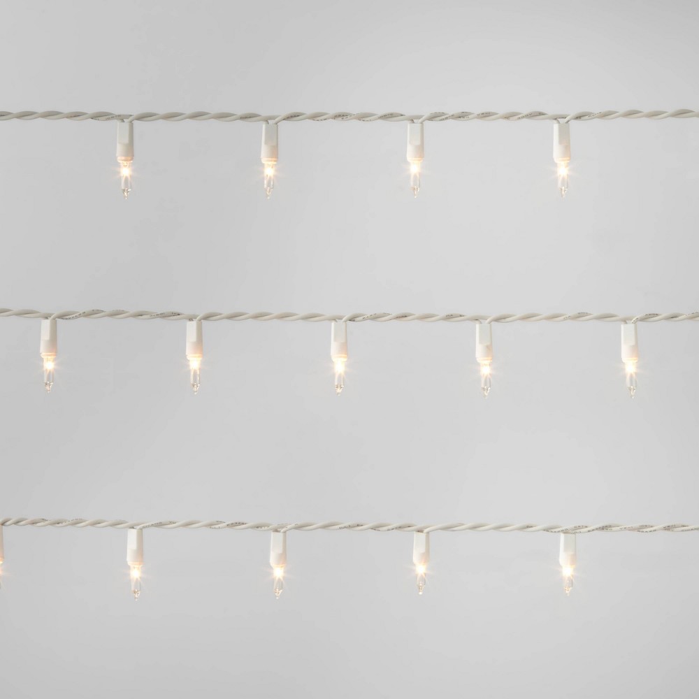 Incandescent Mini Christmas String Lights, 25 ct, Clear White Wire - Wondershop