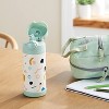 Kids' 12oz Stainless Steel Portable Drinkware Water Bottle Geometric Mint  Green - Pillowfort™