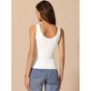 INSPIRE CHIC Women's Crew Neck Sleeveless Ribbed Tank Top - 4 of 4