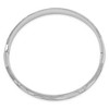 Black Bow Jewelry 8mm 14k White Gold Florentine Engraved Hinged Bangle Bracelet - 2 of 4