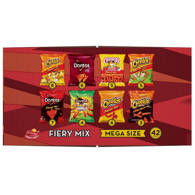 Frito-Lay Fiery Snack Mix Variety Pack - 42ct/42oz, 6 of 7