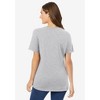 Woman Within Plus Size Petite Perfect Short-Sleeve V-Neck Tee - 4 of 4