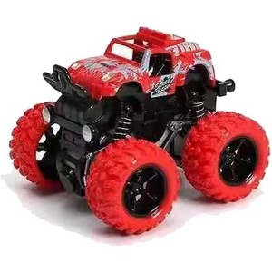 Monster Truck Toys Friction Powered Toy Cars Push and Go Vehicles for Kids Christmas Birthday Party Gift for Boys Girls Aged 3-5 Red - 1 of 3