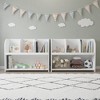 Vynxaria 4-Tier Kids Bookshelf, Toddler Book Display Shelves for Organized Bedrooms, Playrooms & Classrooms in White - 4 of 4