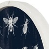 Creative Products Blue Vintage Insects 20 x 20 Round Framed Print - 3 of 4