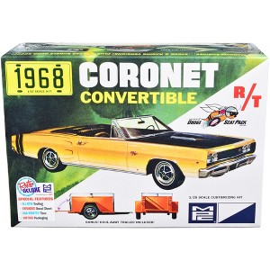 Skill 2 Model Kit 1968 Dodge Coronet R/T Convertible with Haul-Away Trailer 1/25 Scale Model by MPC - 1 of 4
