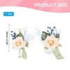 Unique Bargains Rose Corsage and Boutonnieres Set For Party Wedding Flowers Pin 2.76 Inch 2 Pcs - 2 of 4