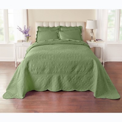BrylaneHome Lily Damask Bedspread Bedding Collection