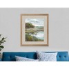HomeRoots Riverside View Watercolor Waterscape Distressed Frame Wall Art - 2 of 4