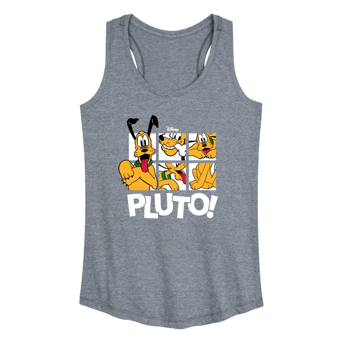 Women's - Disney - Pluto Grid Graphic Racerback Tank