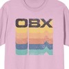 Outer Banks OBX Layered Stripes Men's Cradle Pink Crew Neck Short Sleeve T-shirt - 2 of 4