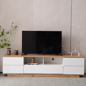 70.8" TV Console Table Entertainment Center with Door Rebound Device, Sideboard Cabinet with Cable Management for Living Room - 1 of 4