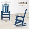 Arceso Outdoor Rocking Chair and Side Table Set, Weather Resistant Proch Rocker for Adult - 4 of 4