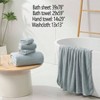 Grey Bath Towel Sets Bath Towel 29.53x59.06 Inches Hand Towels 13.78x29.53 Inches Washcloth Towels 13x13 Inches - 2 of 4