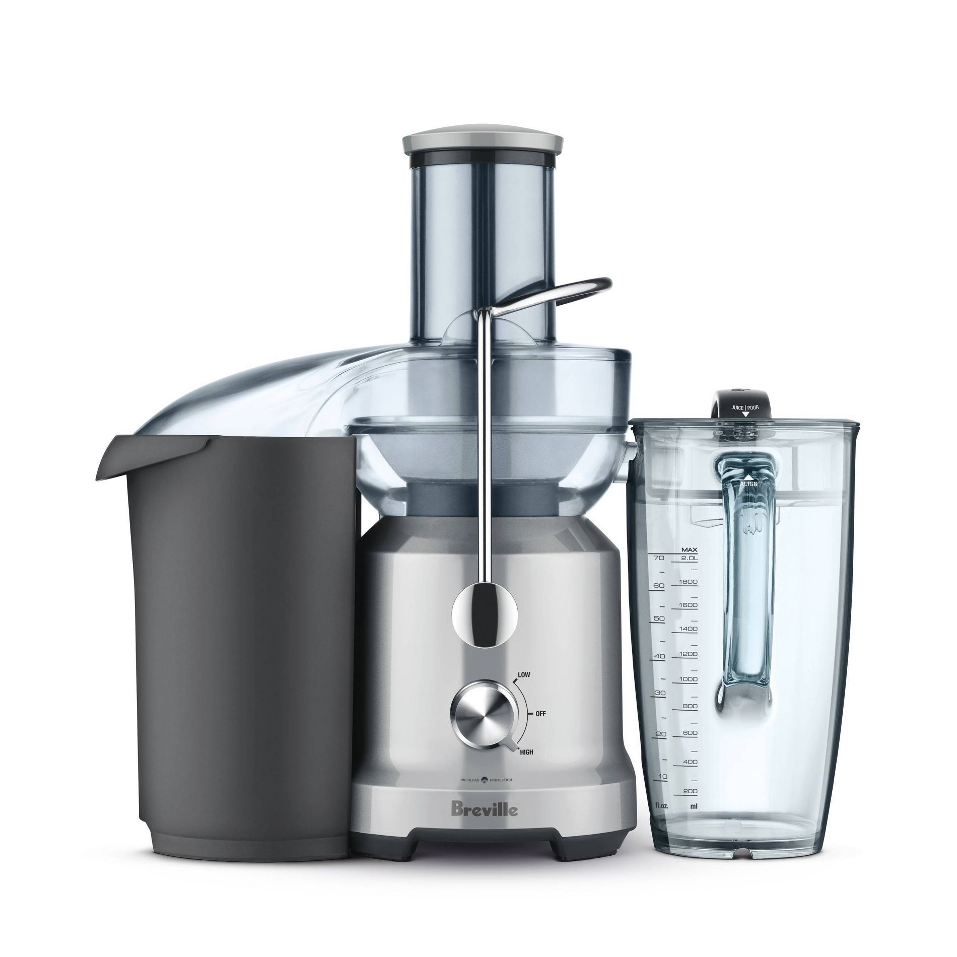 Breville Cold Juice Fountain: 2-Speed Juicer Machine, 850W, Stainless Steel Blades, 3" Feed Chute, Dishwasher-Safe