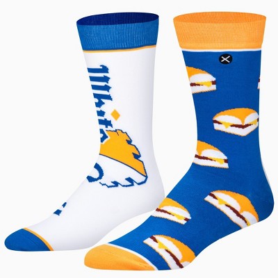 ODD SOX, Food, White Castle Burgers, Novelty Crew Socks, Fun Cool Silly