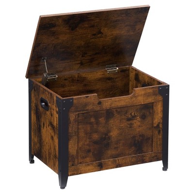Storage Chest, Storage Bench with Safety Hinge, Wooden Entryway Bench, Shoe Bench, Large Storage Chest for Entryway, Bedroom, Living Room