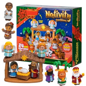 Joyfy 2025 Nativity Advent Calendar – 24 Days of Christmas Story Figurines Celebrate the True Meaning of Christmas with a Daily Nativity Surprise! - 1 of 4