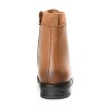 Journee Signature Womens Genuine Leather Natara Round Toe Stacked Combat Booties - 3 of 4